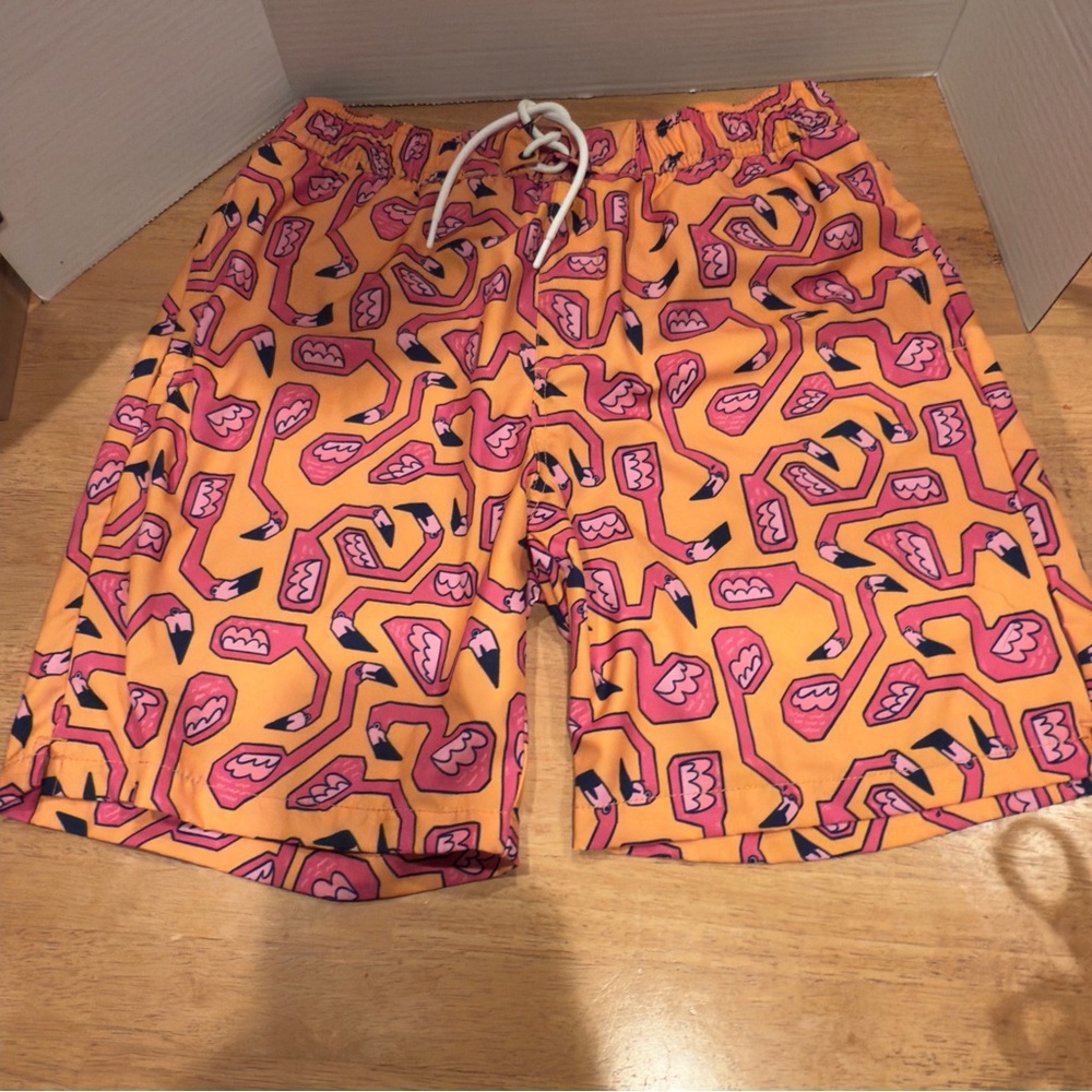 Sovereign Code Men's Orange‎ and Pink Patterned Athletic Shorts